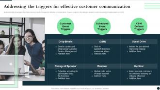 Customer Success Best Practices Guide Addressing The Triggers For Effective Customer Communication