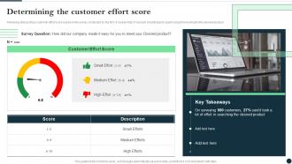 Customer Success Best Practices Guide Determining The Customer Effort Score