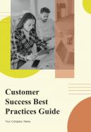 Customer Success Best Practices Guide Report Sample Example Document