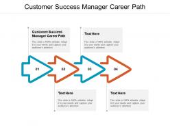 Customer success manager career path ppt powerpoint presentation inspiration example cpb