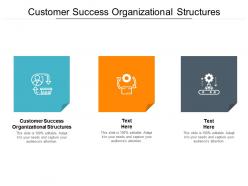 Customer success organizational structures ppt powerpoint presentation layouts visual aids cpb