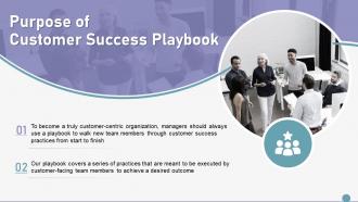 Customer Success Playbook Purpose Of Customer Success Playbook