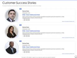 Customer success stories ppt powerpoint presentation portfolio visuals