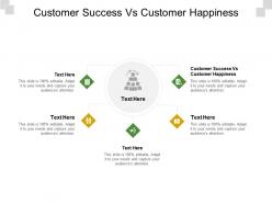 Customer success vs customer happiness ppt powerpoint presentation ideas graphics example cpb