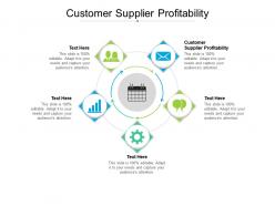 Customer supplier profitability ppt powerpoint presentation summary examples cpb