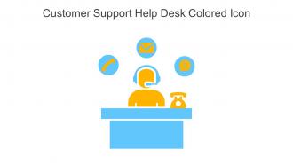Customer Support Help Desk Colored Icon In Powerpoint Pptx Png And Editable Eps Format