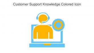 Customer Support Knowledge Colored Icon In Powerpoint Pptx Png And Editable Eps Format