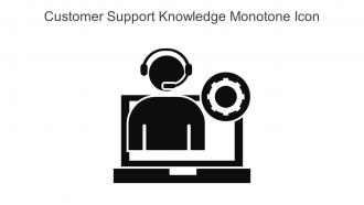 Customer Support Knowledge Monotone Icon In Powerpoint Pptx Png And Editable Eps Format