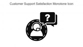 Customer Support Satisfaction Monotone Icon In Powerpoint Pptx Png And Editable Eps Format