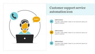 Customer Support Service Automation Icon
