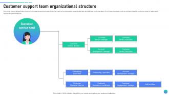 Customer Support Team Organizational Structure Client Assistance Plan To Solve Issues Strategy SS V