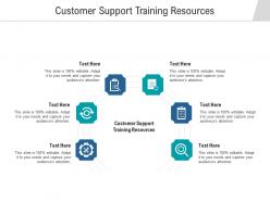Customer support training resources ppt powerpoint presentation outline file formats cpb