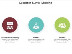 Customer survey mapping ppt powerpoint presentation icon themes cpb