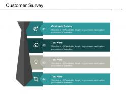 Customer survey ppt powerpoint presentation infographics background cpb