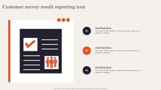Customer Survey Result Reporting Icon