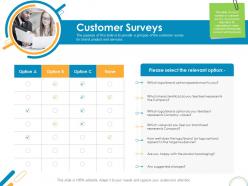 Customer surveys rebrand ppt powerpoint presentation gallery information