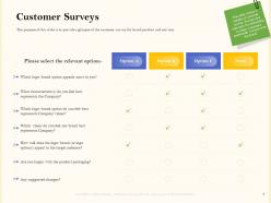 Customer surveys rebranding strategies ppt demonstration
