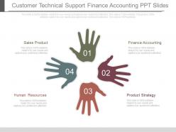 Customer Technical Support Finance Accounting Ppt Slides