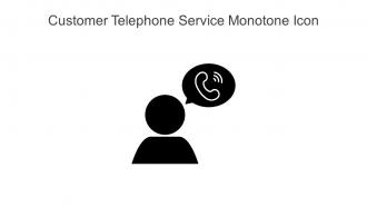 Customer Telephone Service Monotone Icon In Powerpoint Pptx Png And Editable Eps Format