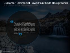 Customer testimonial powerpoint slide backgrounds