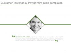 Customer Testimonial Powerpoint Slide Templates