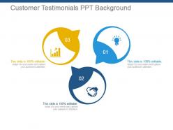 Customer testimonials ppt background
