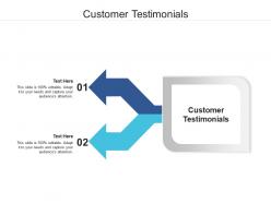 Customer testimonials ppt powerpoint presentation summary themes cpb