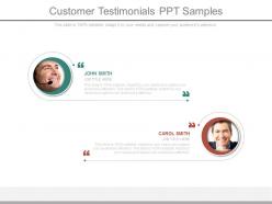 Customer Testimonials Ppt Samples