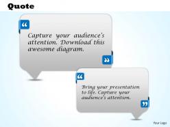 Customer testimonials quotes powerpoint slides and diagrams 2