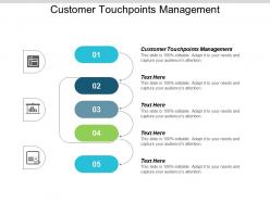 Customer touchpoints management ppt powerpoint presentation icon design ideas cpb