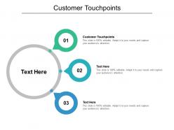 Customer touchpoints ppt powerpoint presentation model example cpb