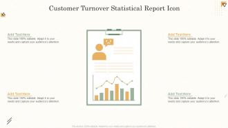 Customer Turnover Statistical Report Icon