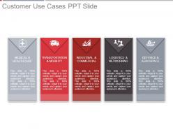 Customer Use Cases Ppt Slide
