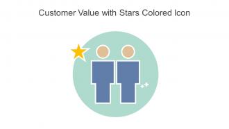 Customer Value With Stars Colored Icon In Powerpoint Pptx Png And Editable Eps Format