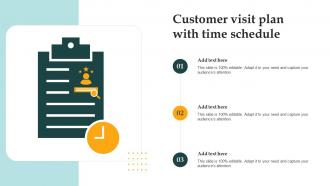 Customer Visit Plan With Time Schedule