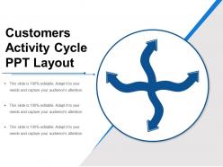 Customers activity cycle ppt layout