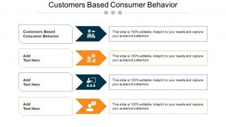 Customers Based Consumer Behavior Ppt Powerpoint Presentation Show Structure Cpb