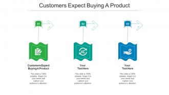 Customers expect buying a product ppt infographic template graphics pictures cpb