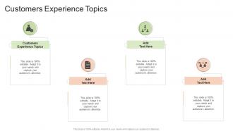 Customers Experience Topics In Powerpoint And Google Slides Cpb