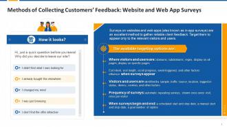 Customers Feedback Collection Method Website And Web App Surveys Edu Ppt