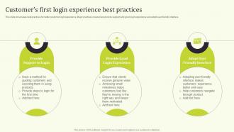 Customers First Login Seamless Onboarding Journey To Increase Customer Response Rate