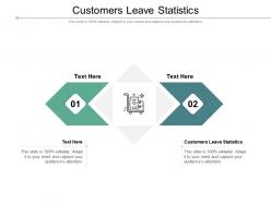 Customers leave statistics ppt powerpoint presentation slides background image cpb