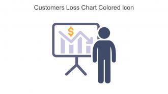 Customers Loss Chart Colored Icon In Powerpoint Pptx Png And Editable Eps Format