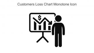 Customers Loss Chart Monotone Icon In Powerpoint Pptx Png And Editable Eps Format