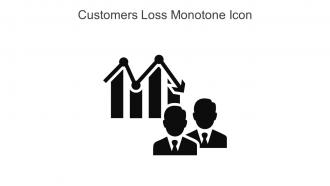 Customers Loss Monotone Icon In Powerpoint Pptx Png And Editable Eps Format