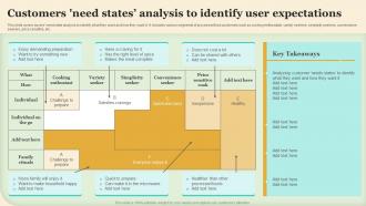 Customers Need States Analysis To Identify User Expectations Making Brand Portfolio Work