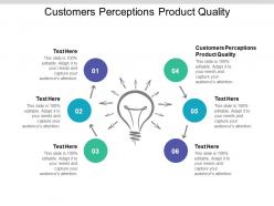 Customers perceptions product quality ppt powerpoint presentation slides cpb