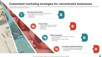 Customised Marketing Strategies For Concentrated Businesses