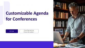Customizable Agenda For Conferences PPT Information AT