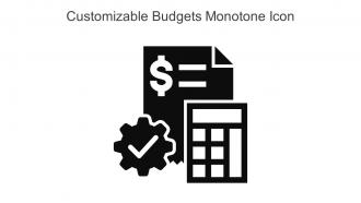 Customizable Budgets Monotone Icon In Powerpoint Pptx Png And Editable Eps Format